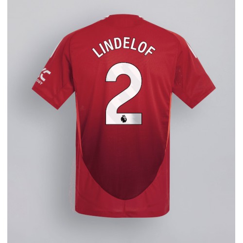 Dres Manchester United Victor Lindelof #2 Domaci 2024-25 Kratak Rukav